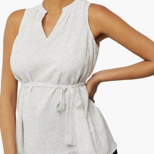 Pea in the Pod Pleated Maternity Shirt, Medium